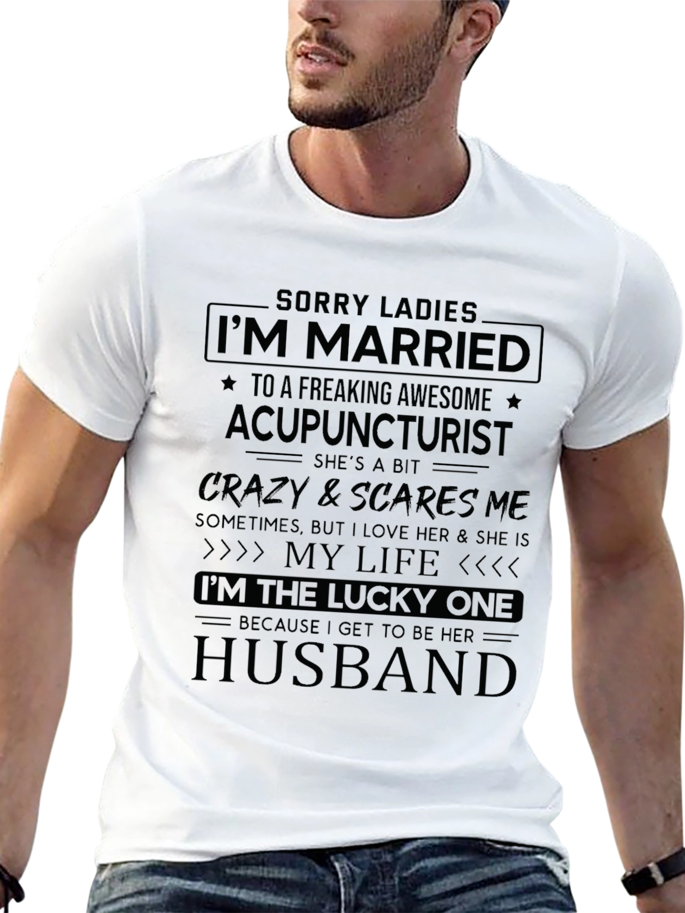 Married to Acupuncturist Novelty T-Shirt