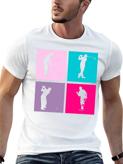 Golf Silhouette Graphic Tee - Mens Black T-Shirt