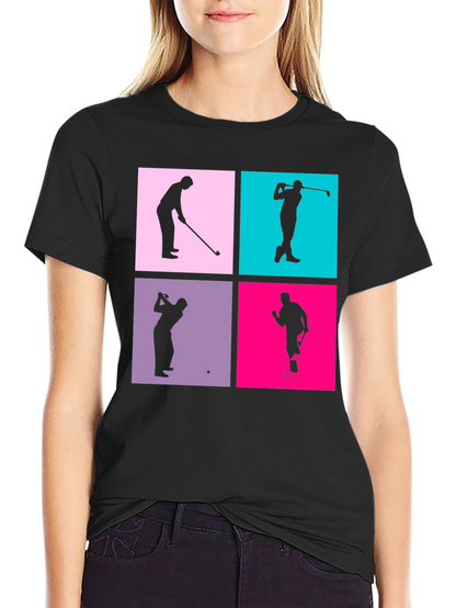Golf Silhouette Graphic Tee - Mens Black T-Shirt
