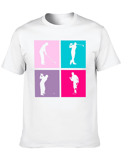 Golf Silhouette Graphic Tee - Mens Black T-Shirt