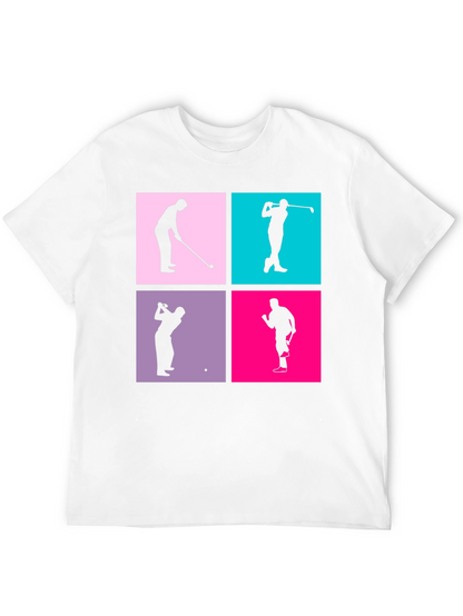Golf Silhouette Graphic Tee - Mens Black T-Shirt