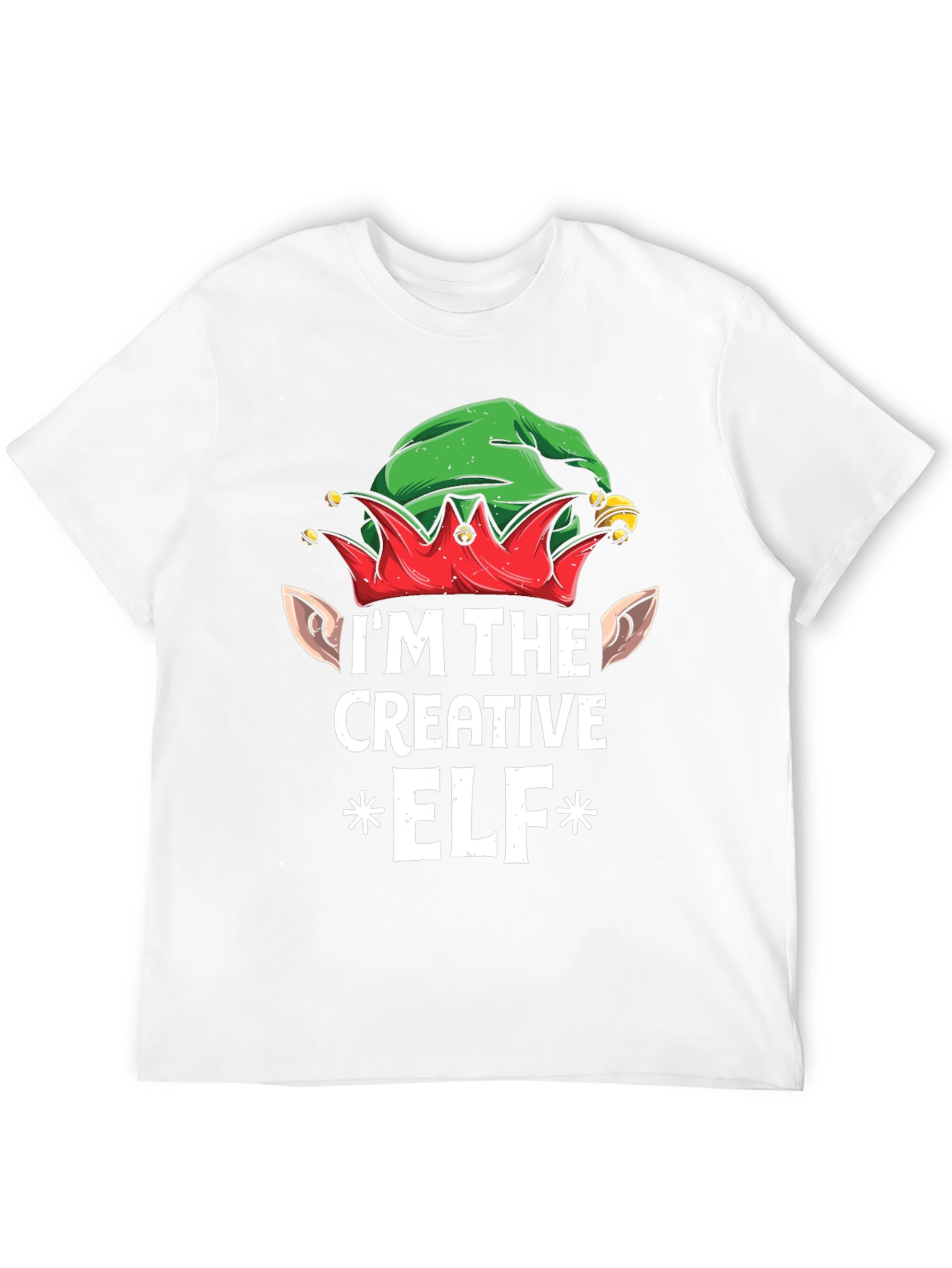 Creative Elf Graphic Tee - Christmas Holiday Shirt