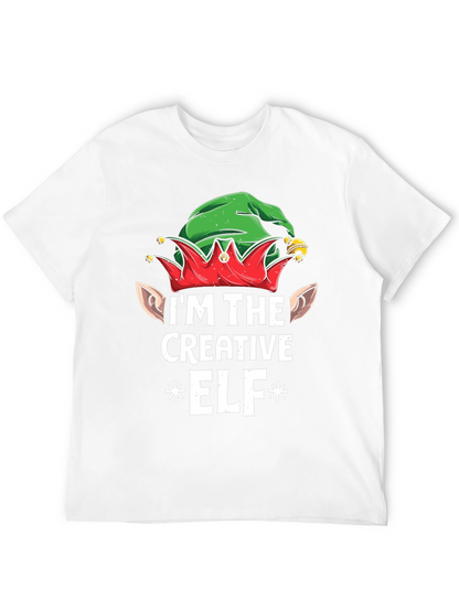 Creative Elf Graphic Tee - Christmas Holiday Shirt