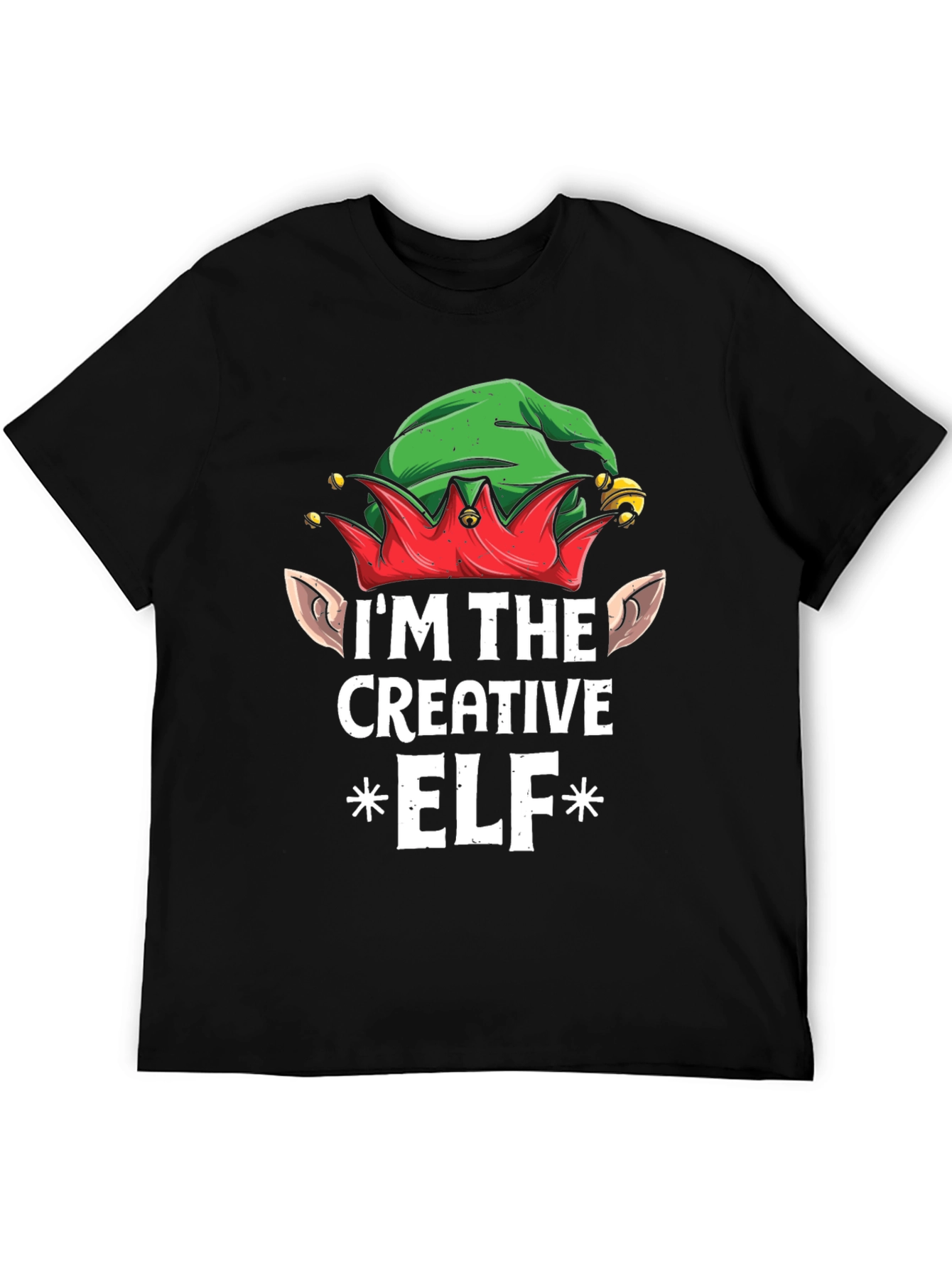 Creative Elf Graphic Tee - Christmas Holiday Shirt