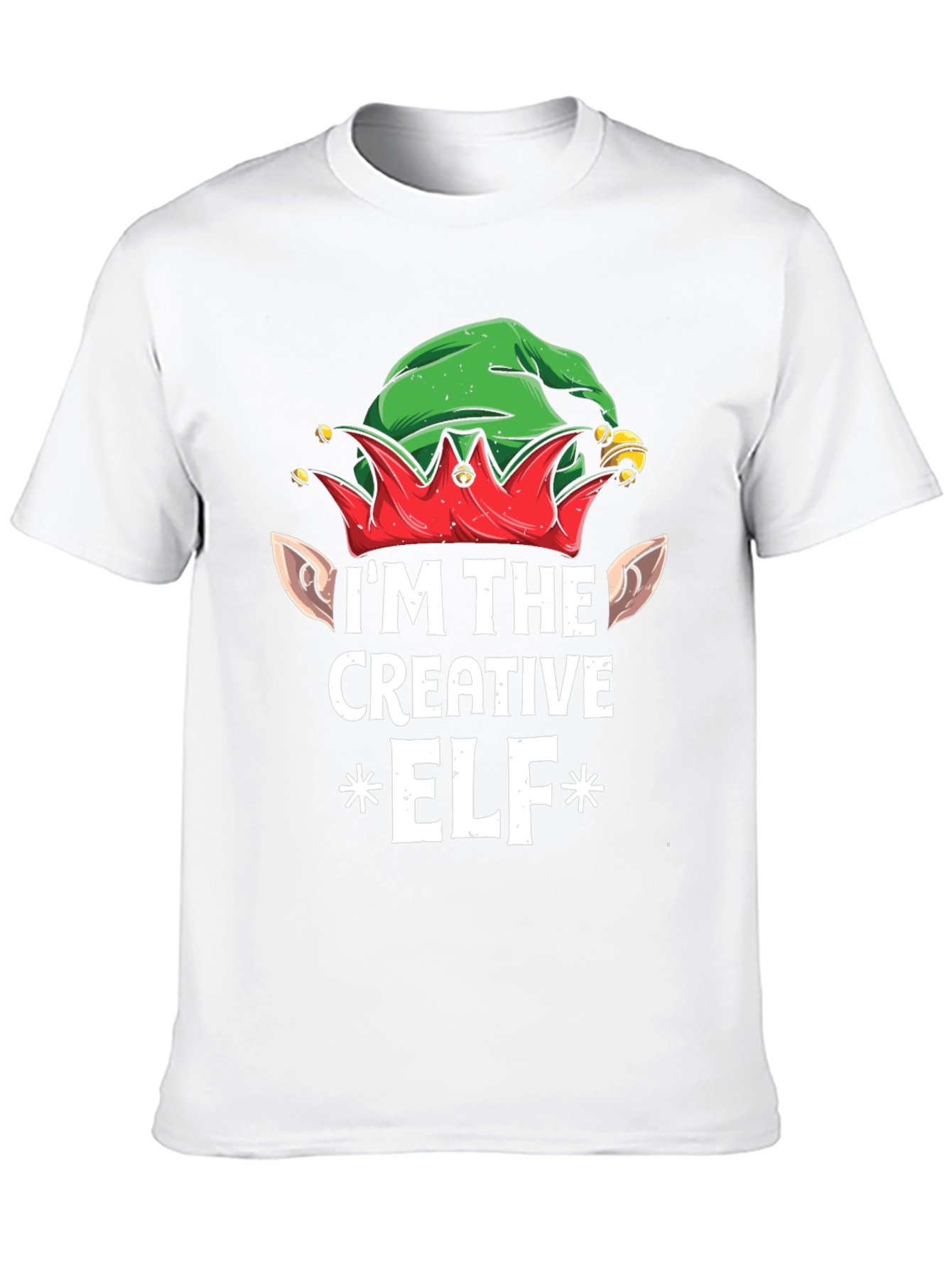 Creative Elf Graphic Tee - Christmas Holiday Shirt