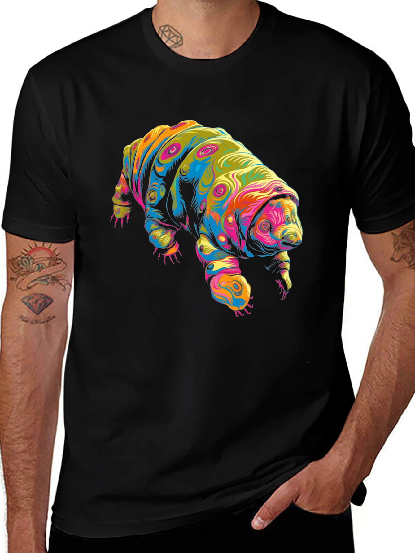 Psychedelic Tardigrade Graphic T-Shirt