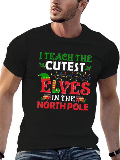 I Teach the Cutest Elves Christmas T-Shirt
