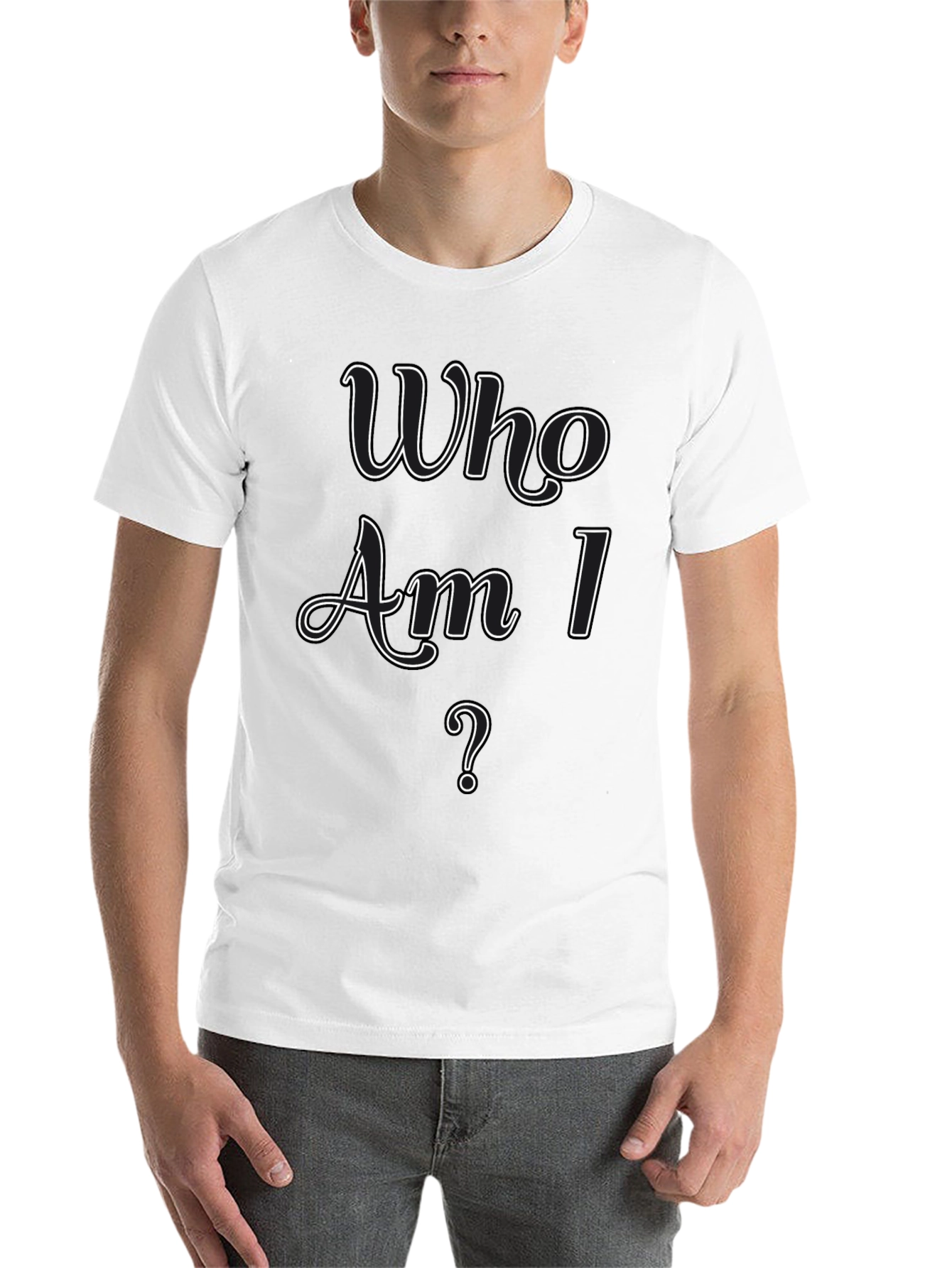 Who Am I? Graphic Tee - Stylish Casual Wear