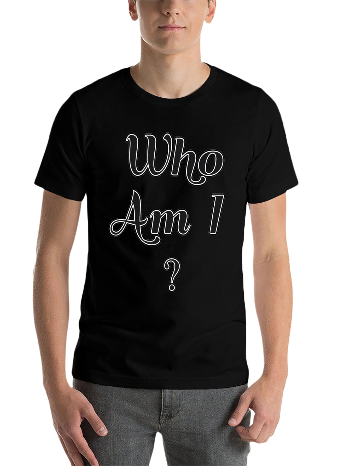 Who Am I? Graphic Tee - Stylish Casual Wear