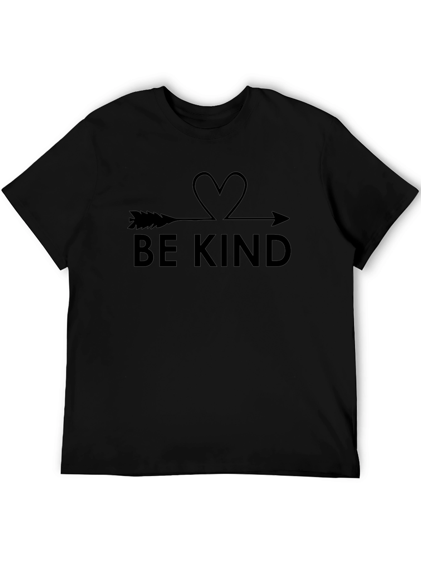 Be Kind Arrow Heart Black T-Shirt