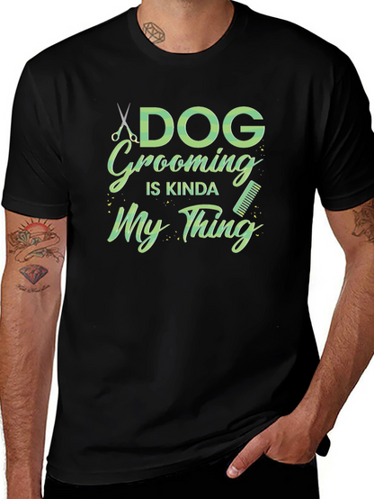 Dog Grooming Is My Thing Black T-Shirt