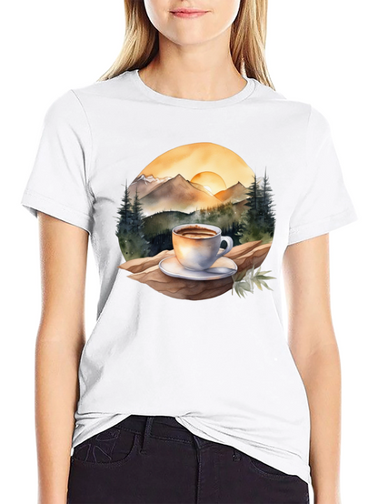 Mountain Coffee Graphic Tee