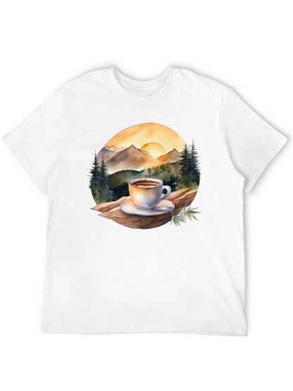 Mountain Coffee Graphic Tee