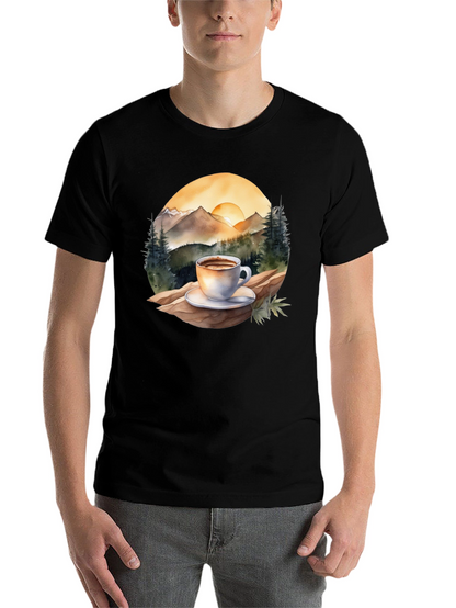 Mountain Coffee Graphic Tee