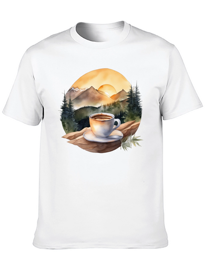 Mountain Coffee Graphic Tee