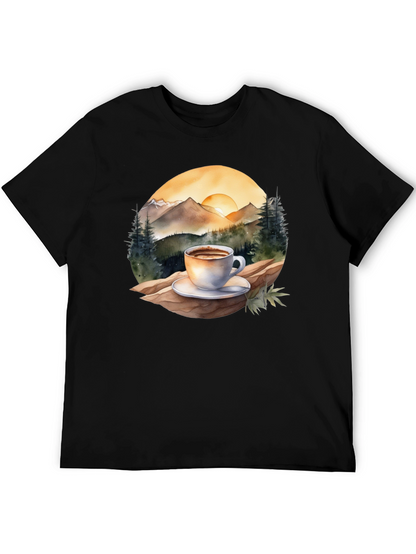 Mountain Coffee Graphic Tee