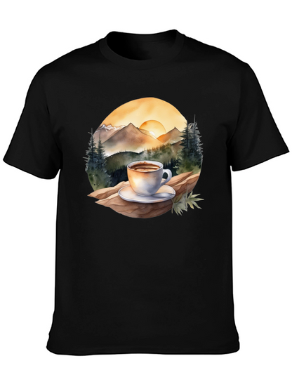 Mountain Coffee Graphic Tee