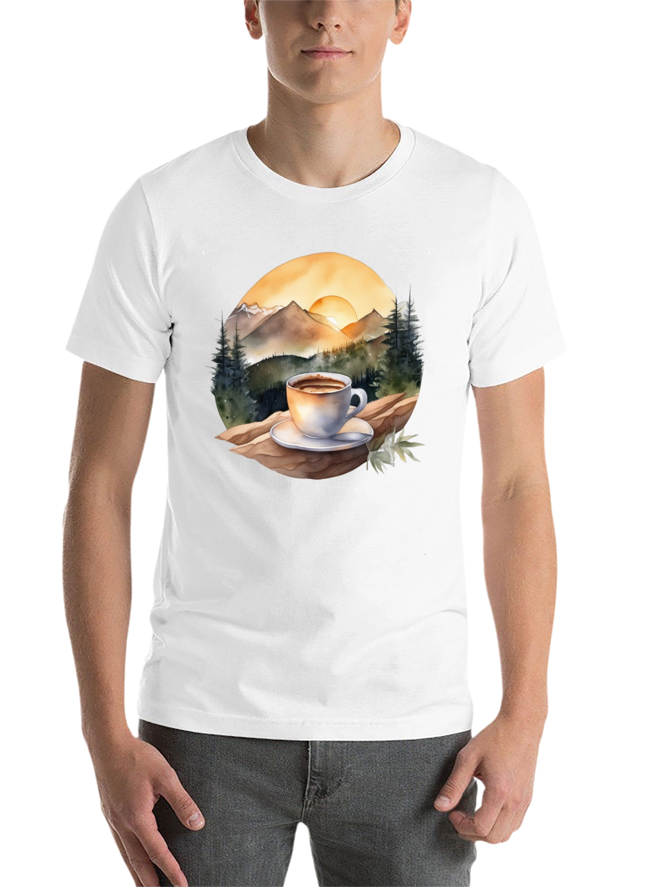 Mountain Coffee Graphic Tee