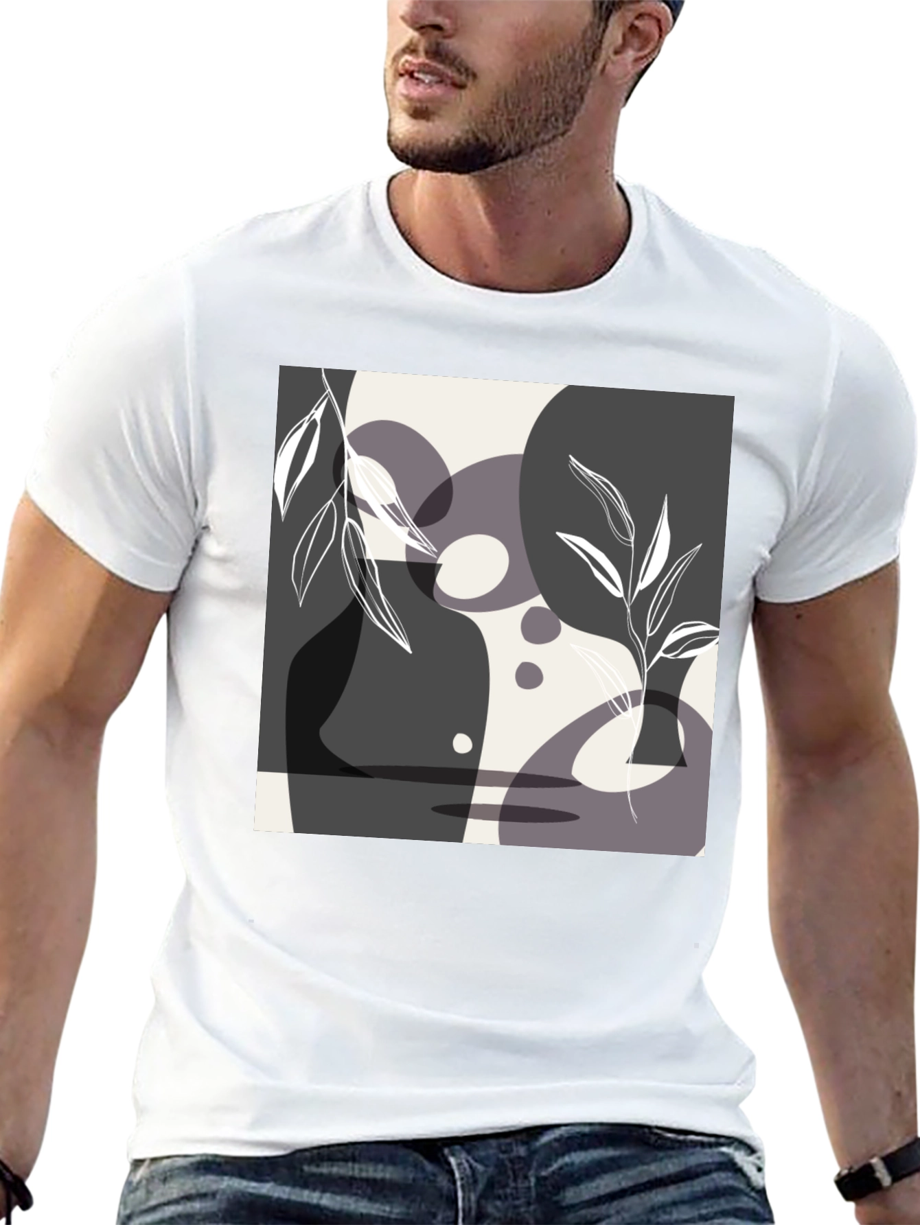 Abstract Art Black T-Shirt