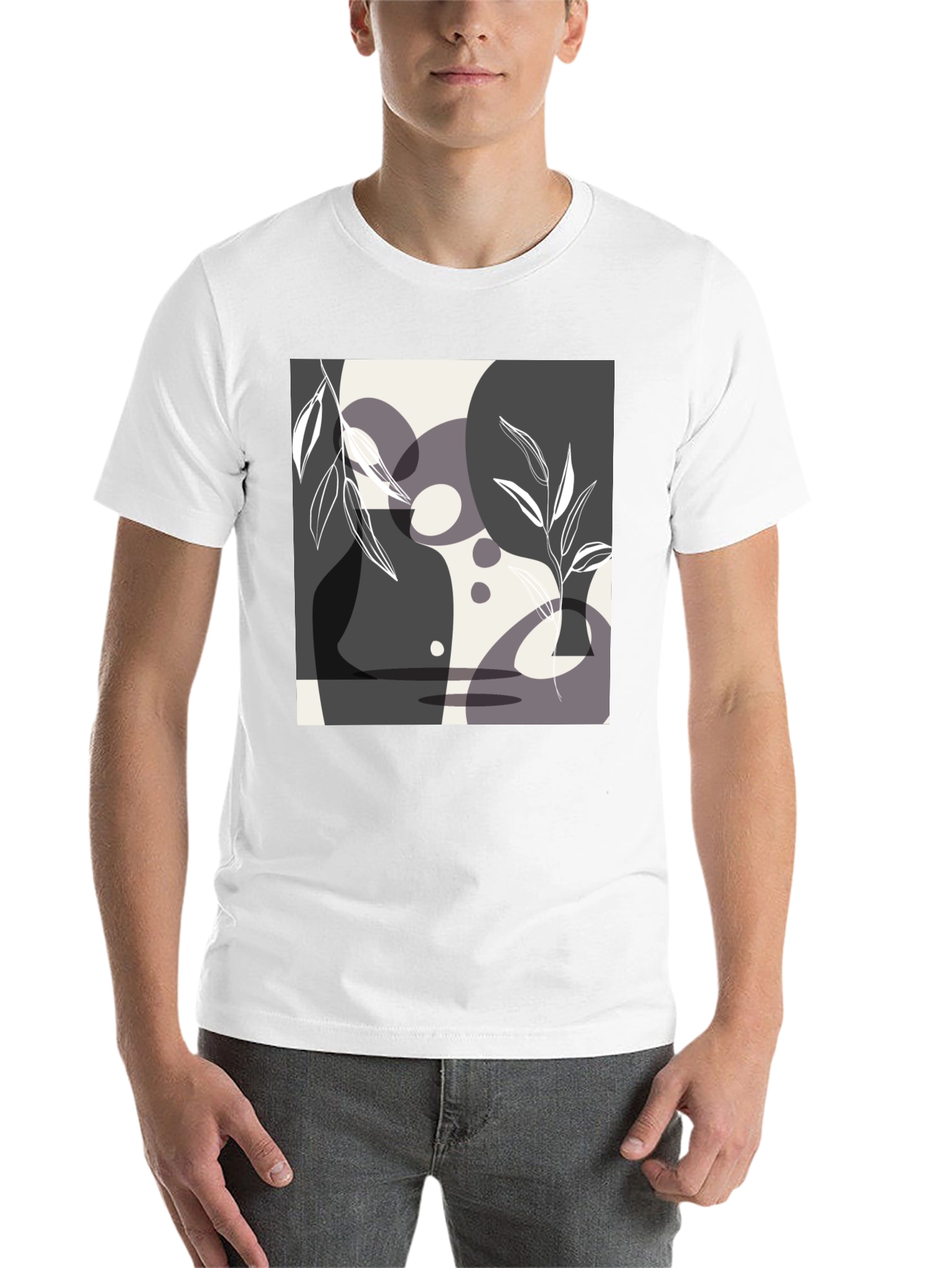 Abstract Art Black T-Shirt