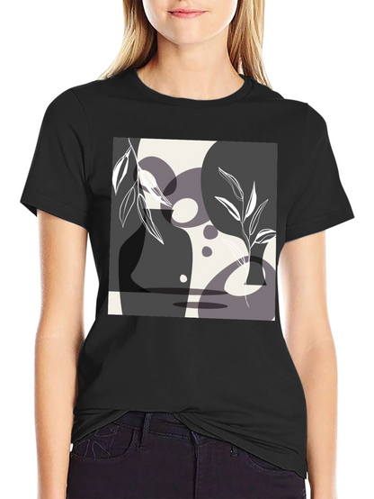 Abstract Art Black T-Shirt