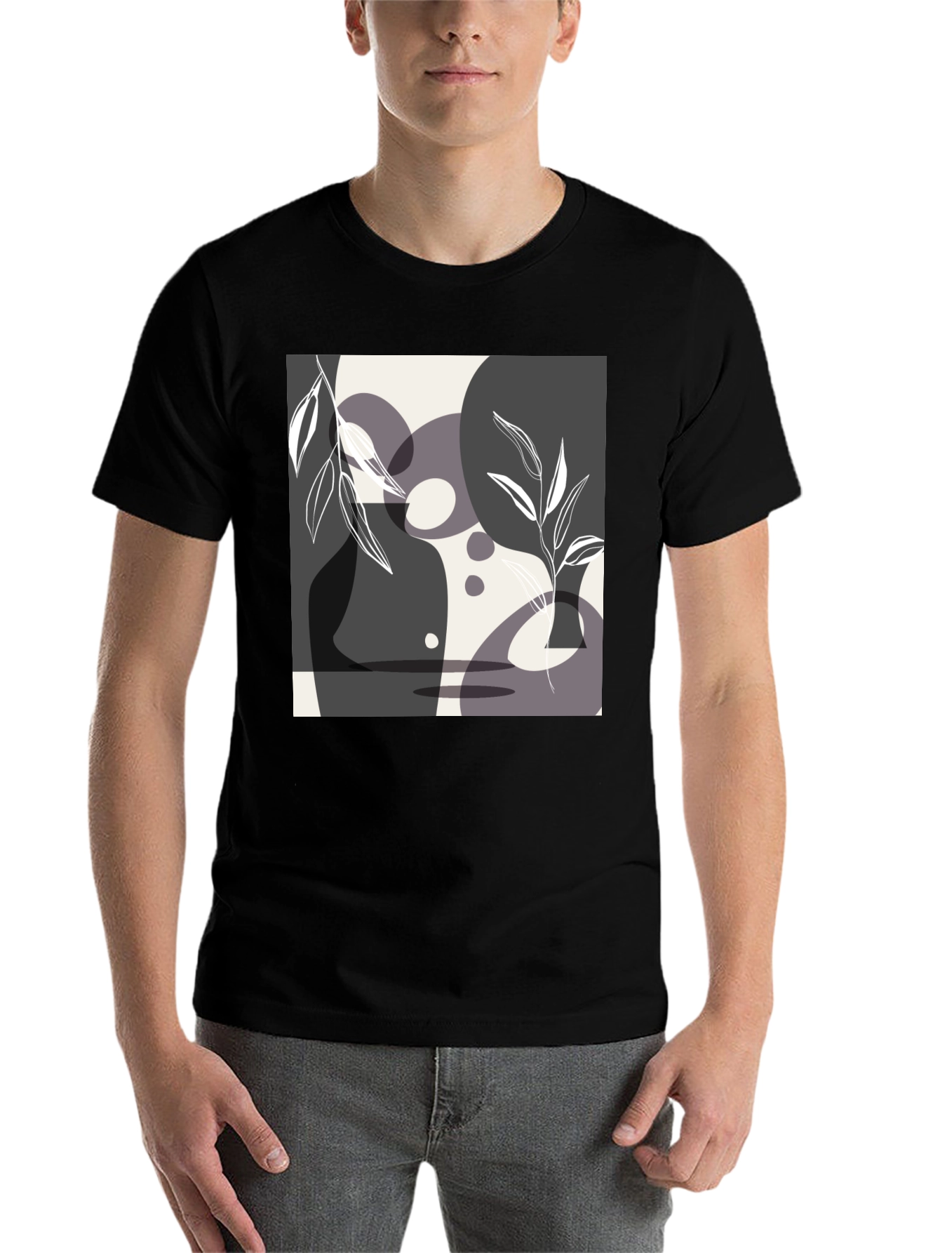 Abstract Art Black T-Shirt