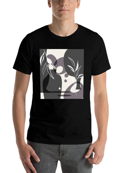 Abstract Art Black T-Shirt