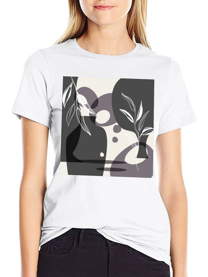 Abstract Art Black T-Shirt