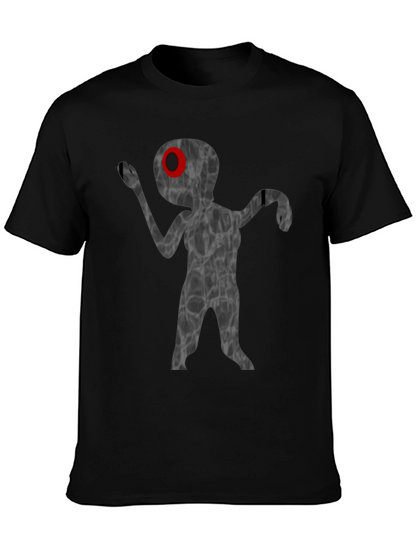 Unique Alien Graphic T-Shirt - Black