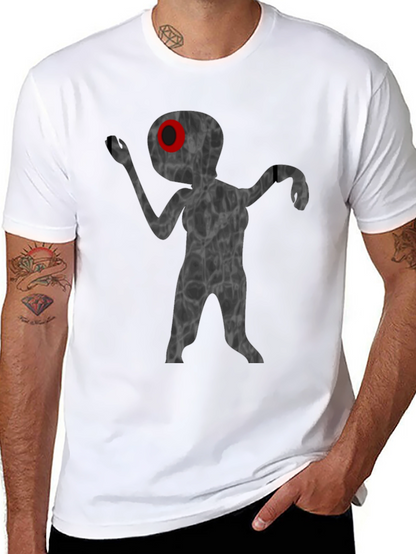 Unique Alien Graphic T-Shirt - Black