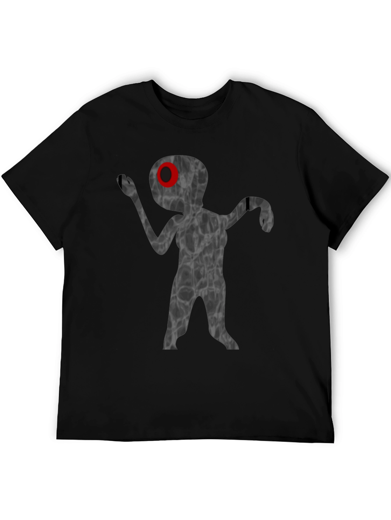 Unique Alien Graphic T-Shirt - Black