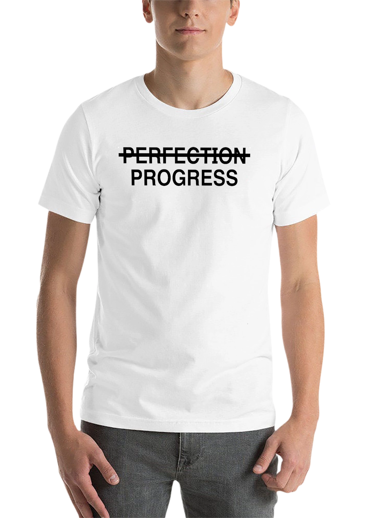 Progress Over Perfection T-Shirt - Black