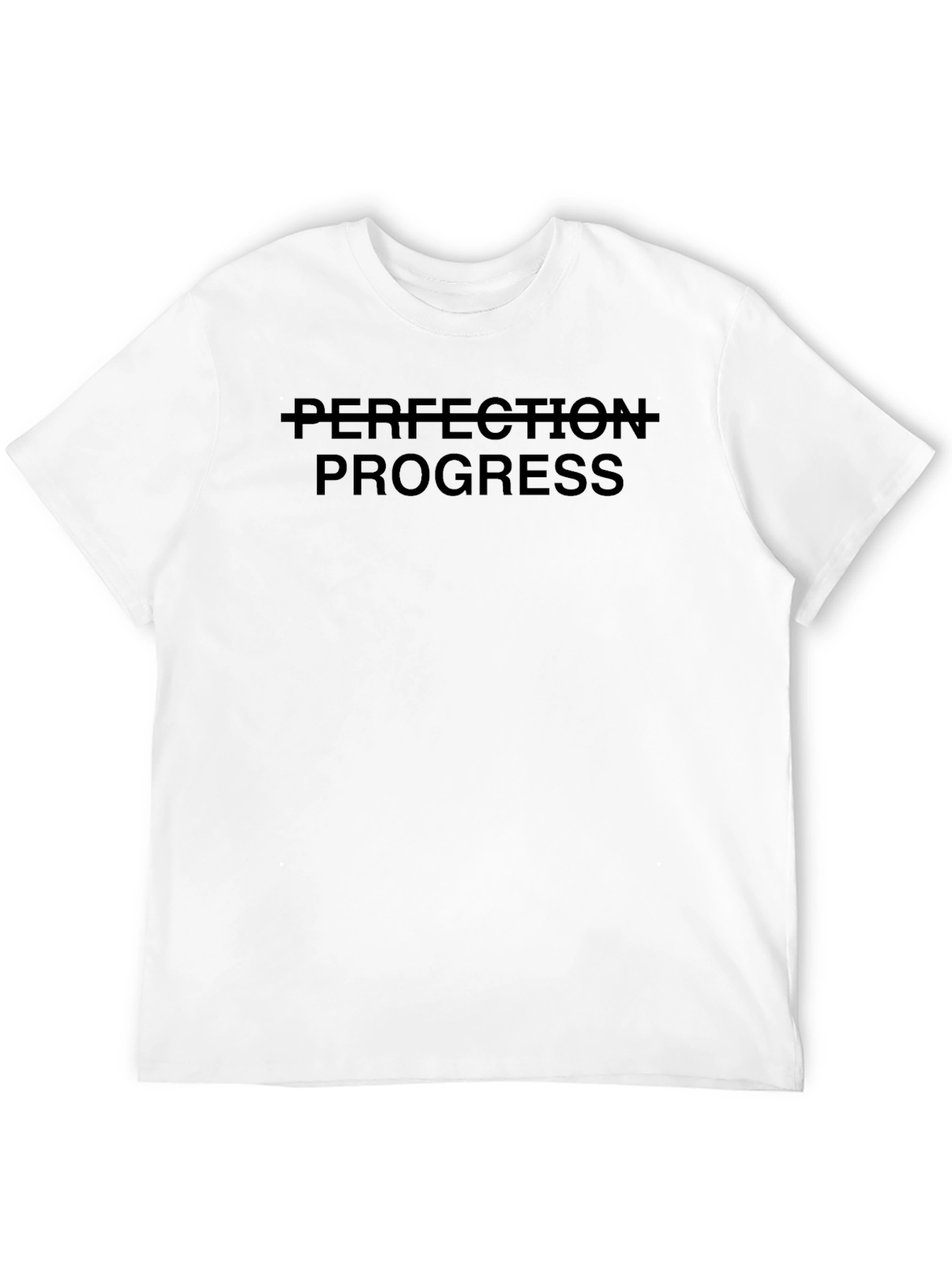 Progress Over Perfection T-Shirt - Black