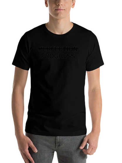 Progress Over Perfection T-Shirt - Black