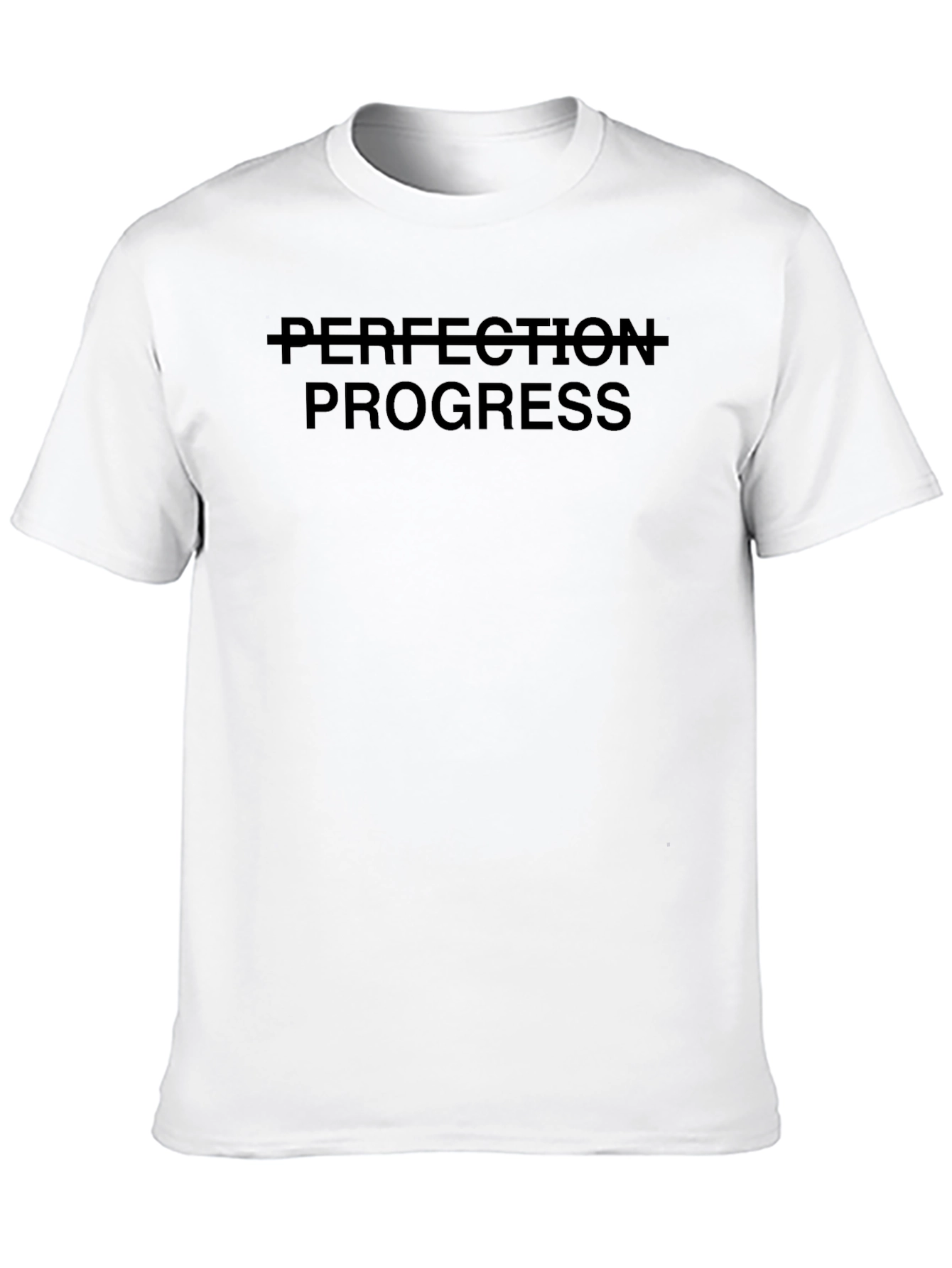 Progress Over Perfection T-Shirt - Black