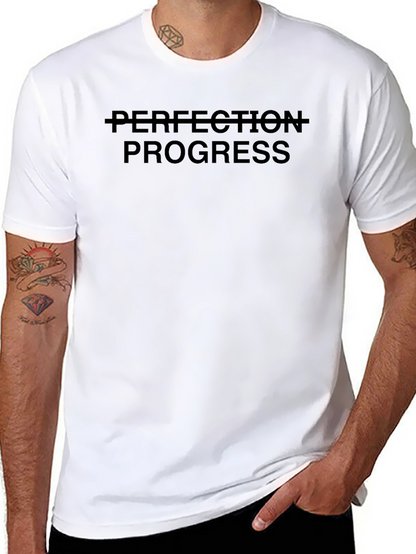 Progress Over Perfection T-Shirt - Black