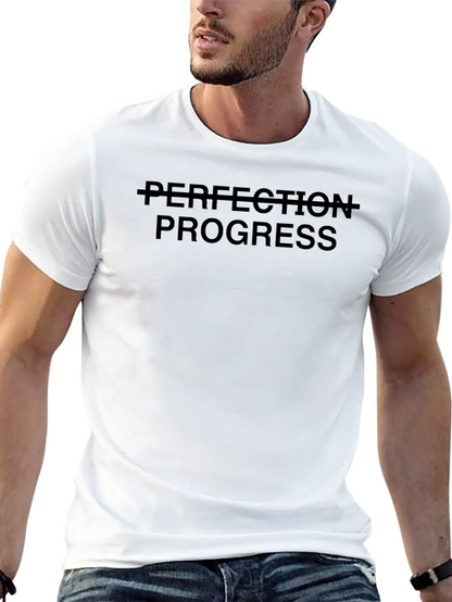 Progress Over Perfection T-Shirt - Black