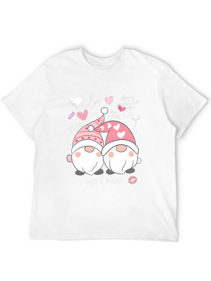Valentines Day Gnomes T-Shirt - Hugs & Kisses