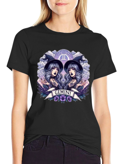 Gemini Zodiac Graphic T-Shirt
