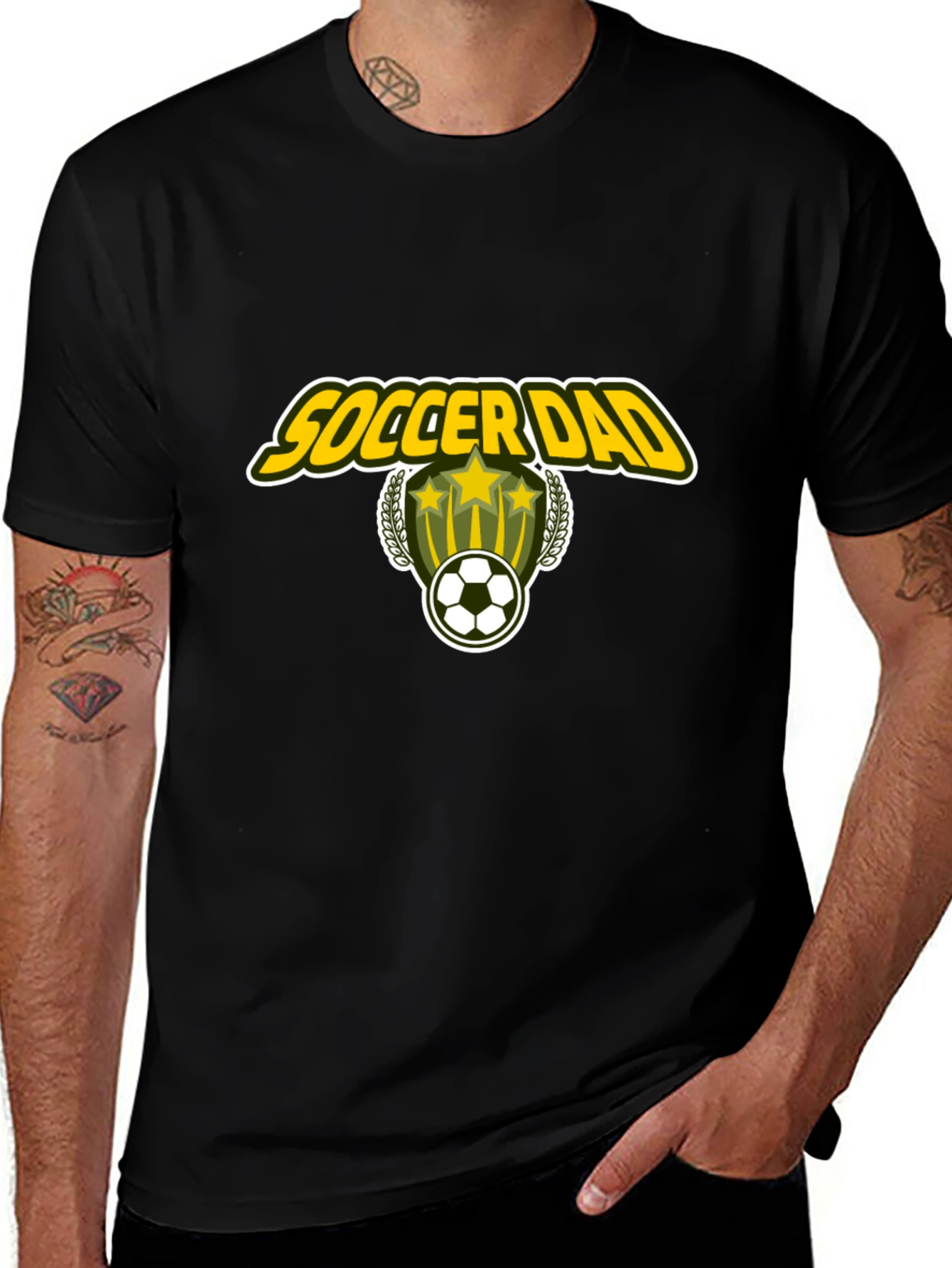 Soccer Dad Graphic Tee - Stylish Black T-Shirt