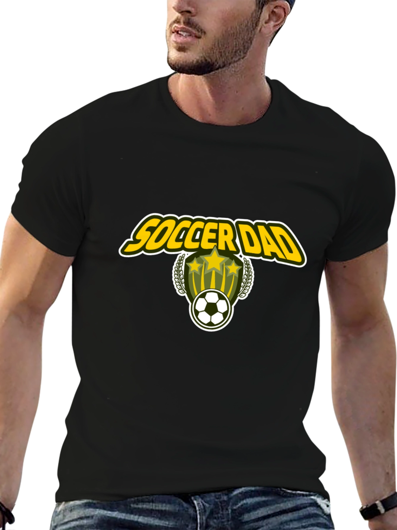 Soccer Dad Graphic Tee - Stylish Black T-Shirt