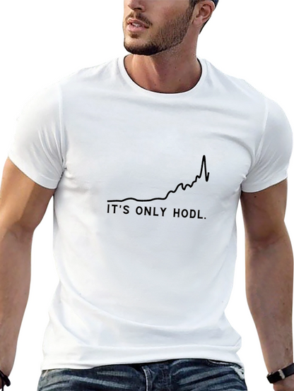 Its Only Hodl Black Tee