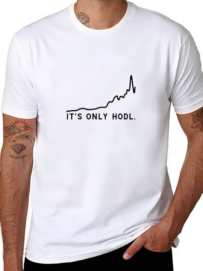 Its Only Hodl Black Tee