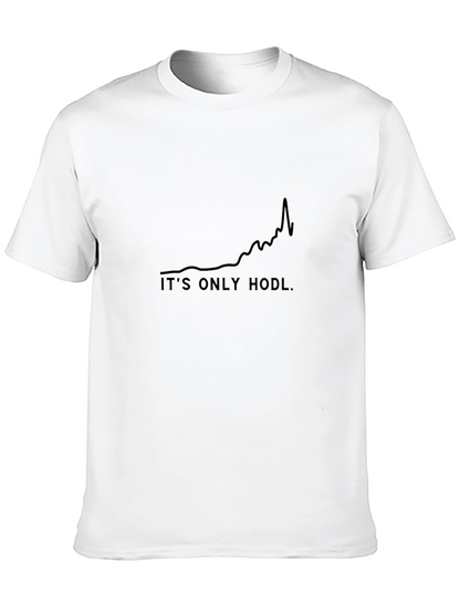 Its Only Hodl Black Tee