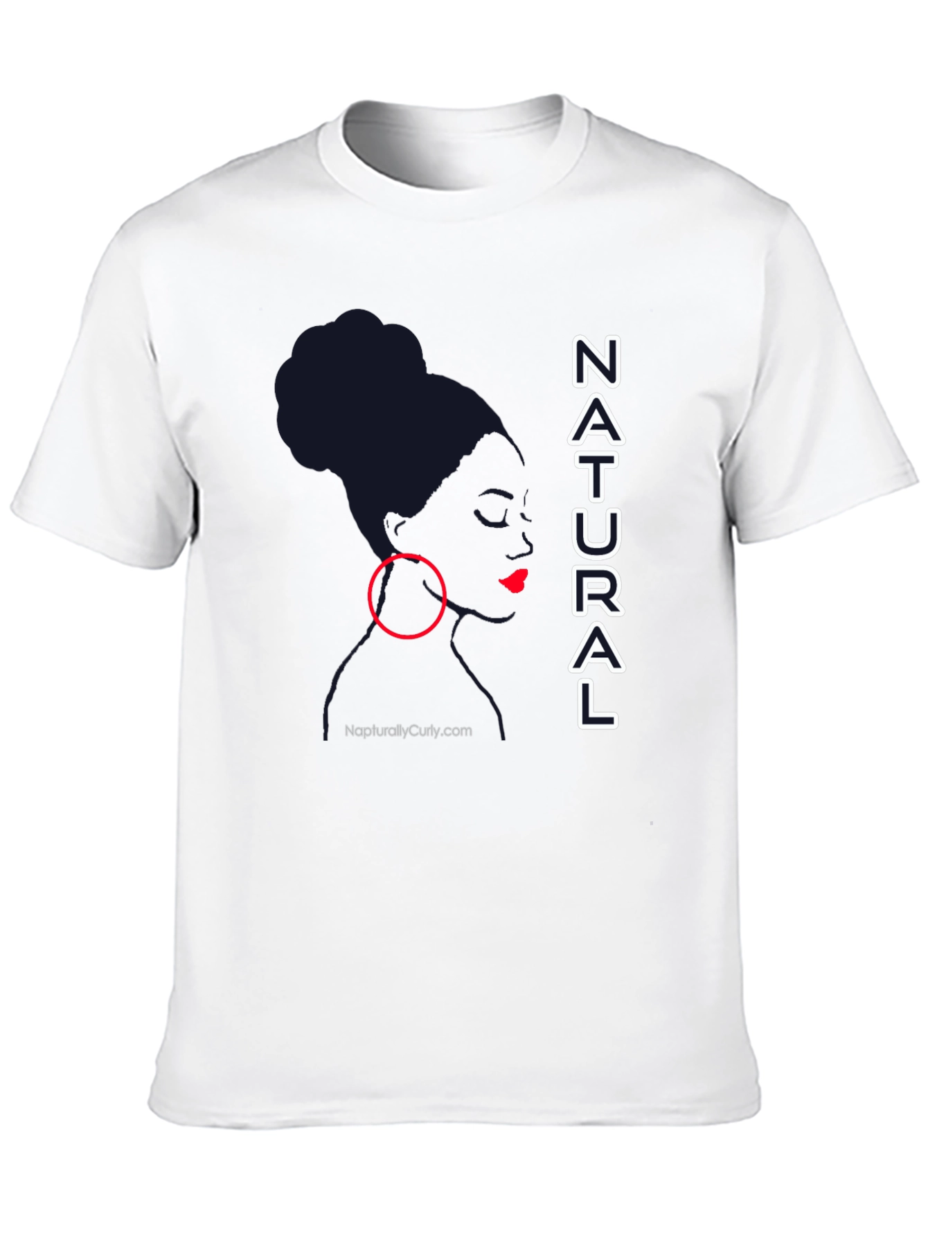 Natural Woman Graphic Tee - Stylish Black T-Shirt