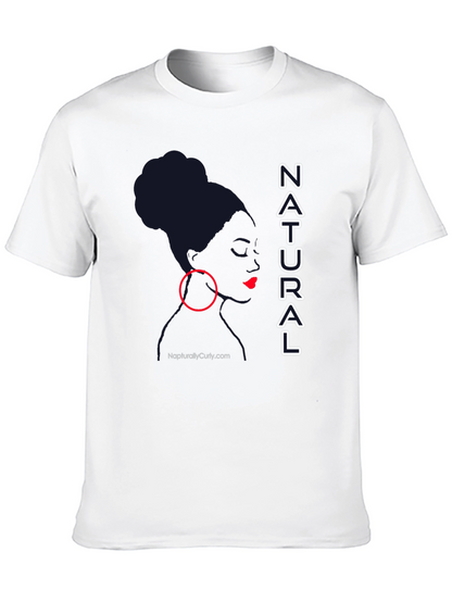 Natural Woman Graphic Tee - Stylish Black T-Shirt