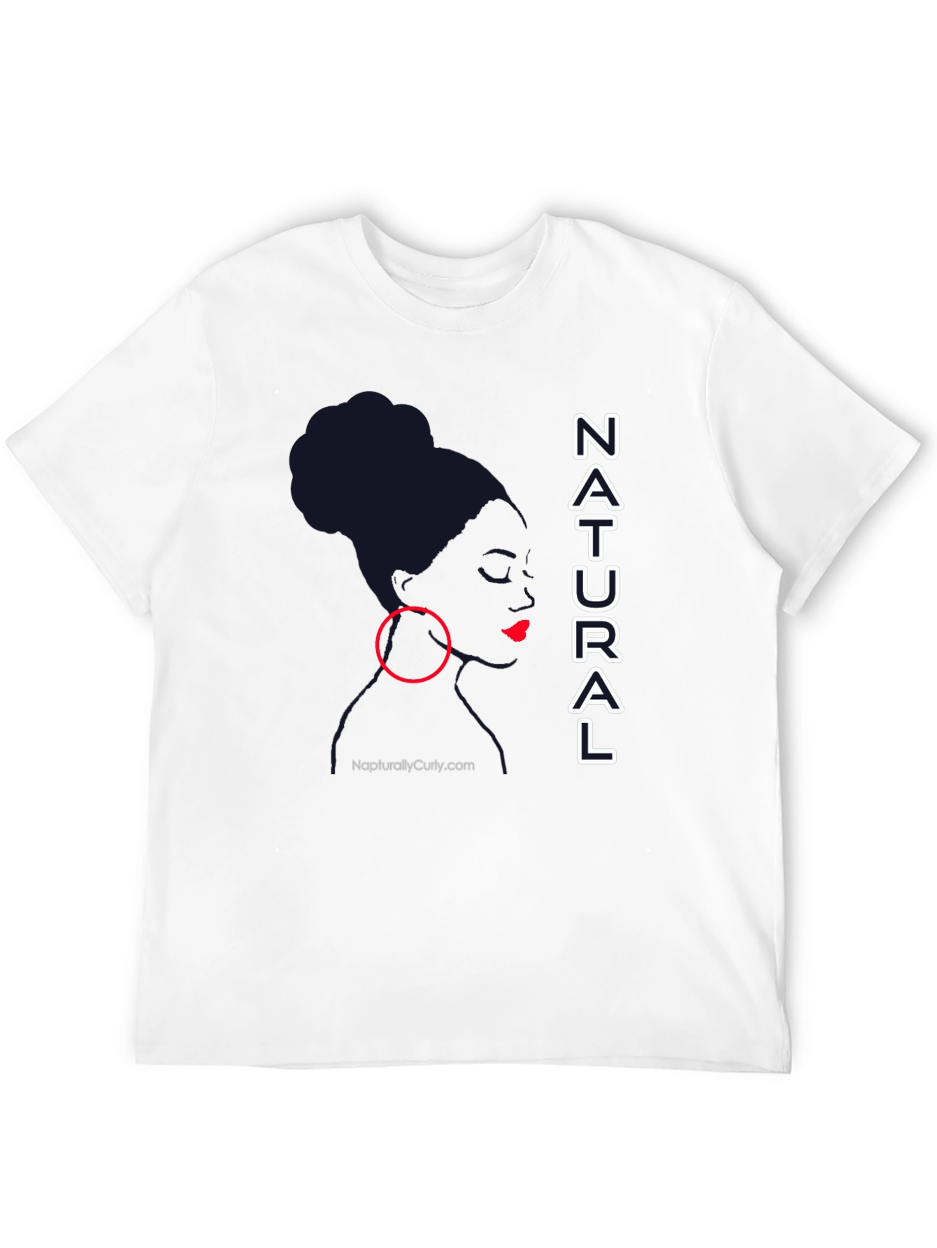 Natural Woman Graphic Tee - Stylish Black T-Shirt