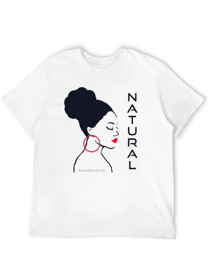 Natural Woman Graphic Tee - Stylish Black T-Shirt