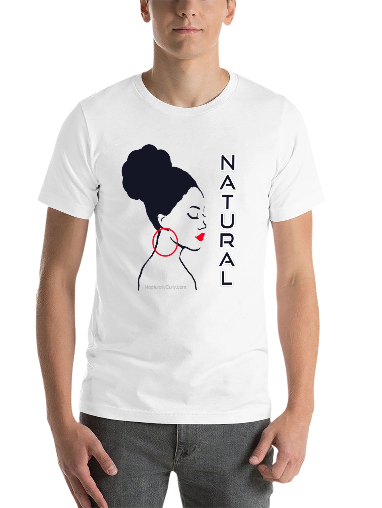 Natural Woman Graphic Tee - Stylish Black T-Shirt