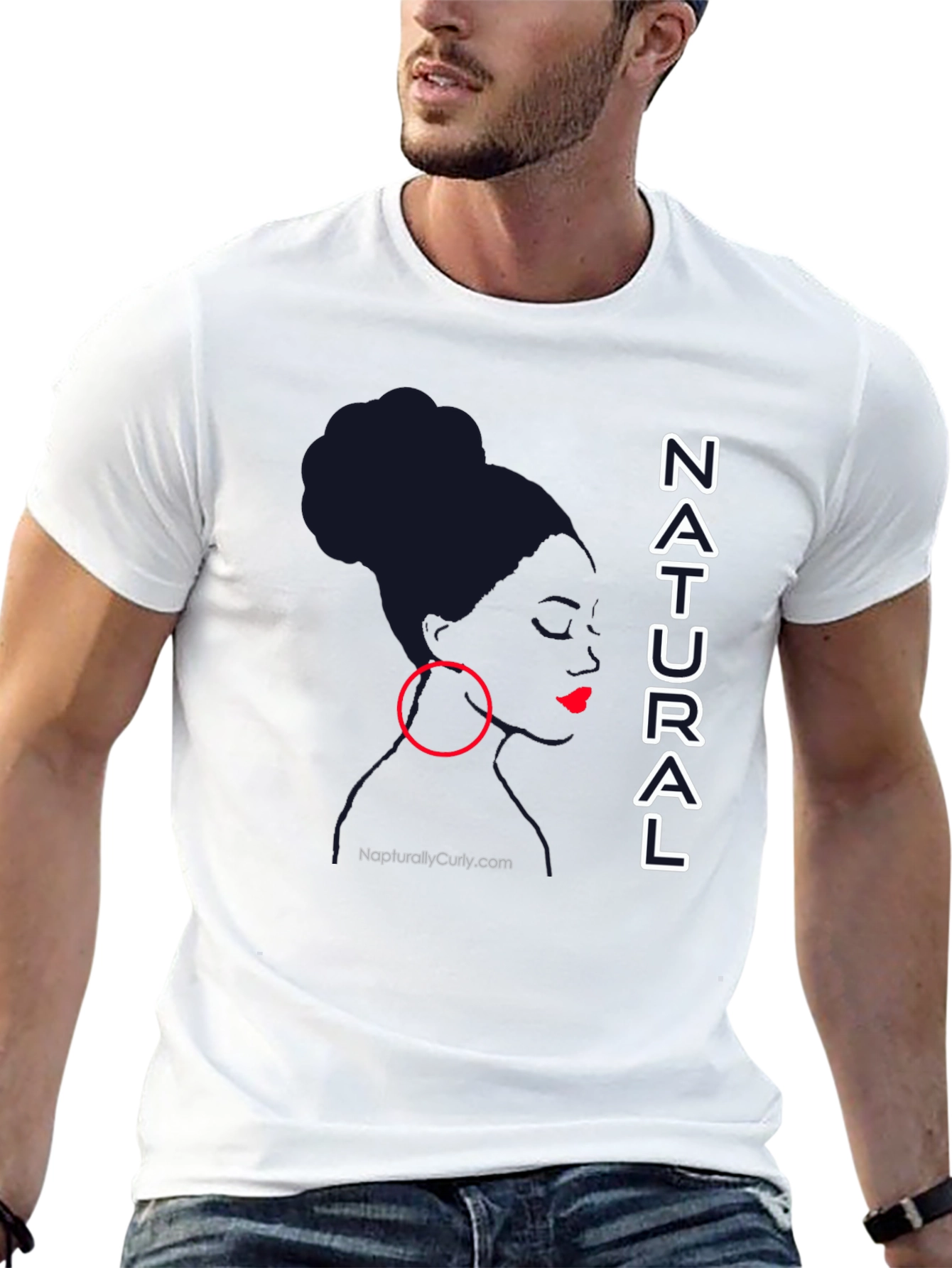 Natural Woman Graphic Tee - Stylish Black T-Shirt